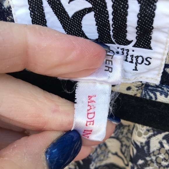 Vintage Kati at Laura Phillips Floral Midi Dress Size L - Picture 9 of 10